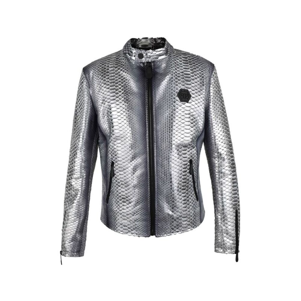 Philipp Plein Men Leather Jacket